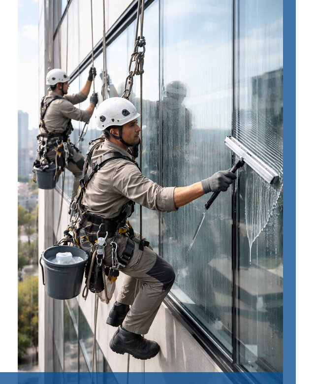 Мойка окон альпинистами в Симферополе от 4674 р. | ВЫСОТНИК-Сим