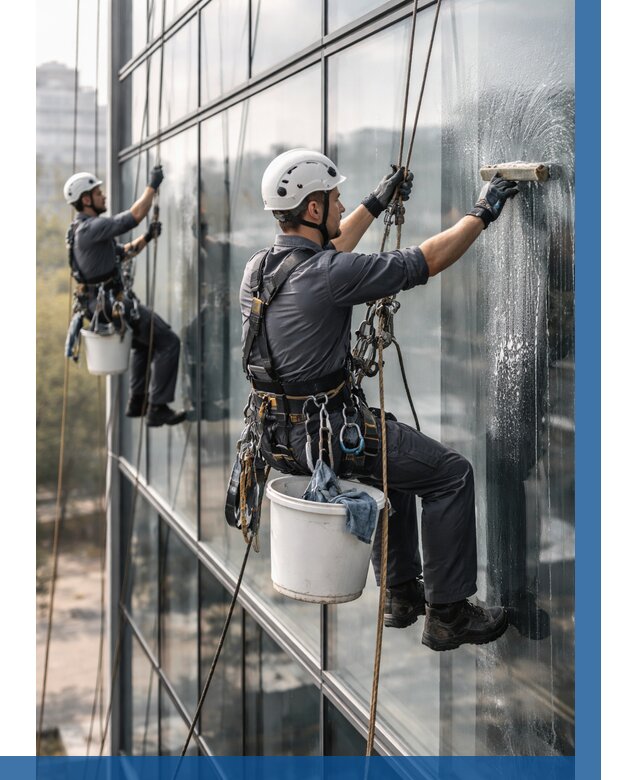 Мойка сплошного остекления в Симферополе, заказать от 312 р.| ВЫСОТНИК-Сим