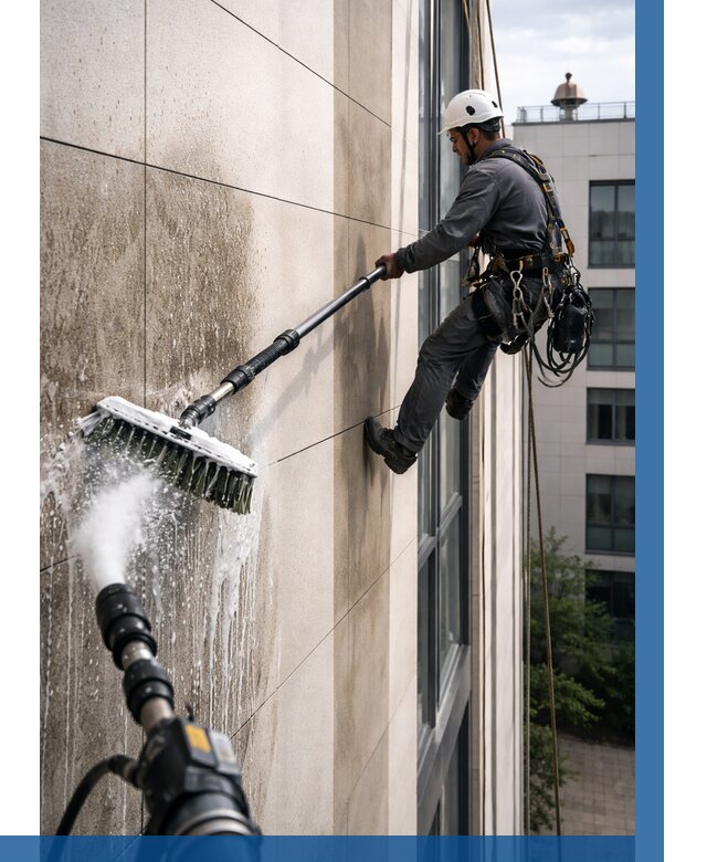 Мойка фасада из керамогранита в Симферополе от 312 р. | ВЫСОТНИК-Сим