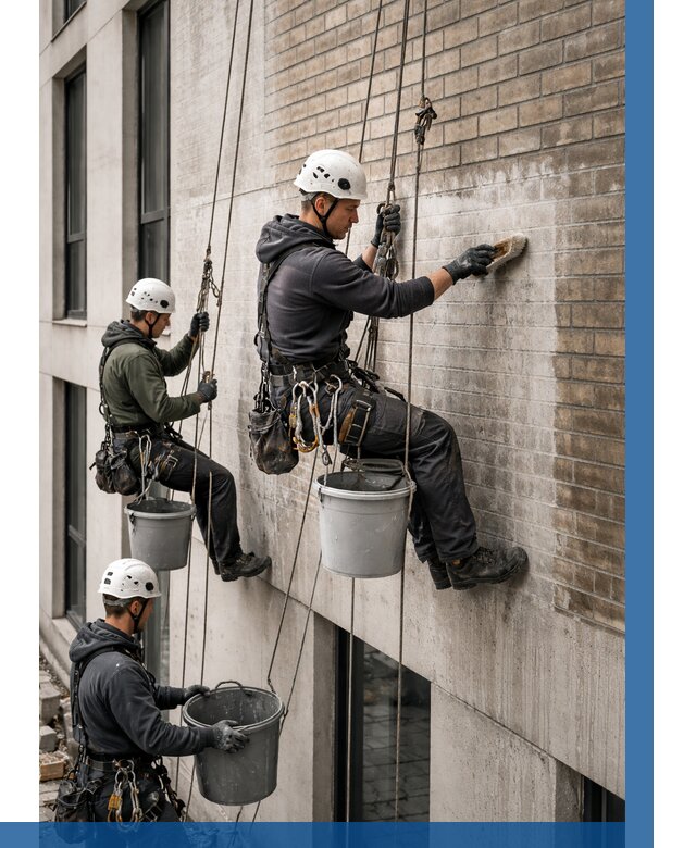 Удаление высолов с фасада в Симферополе от 260 р. | ВЫСОТНИК-Сим