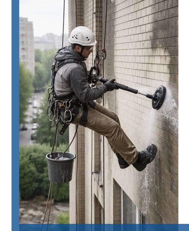 Очистка фасада от копоти в Симферополе профессионально и безопасно