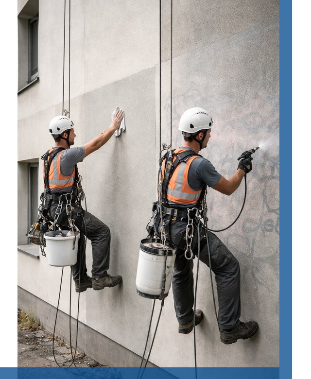 Антиграффити покрытие фасада в Симферополе от 623 р. | ВЫСОТНИК-Сим