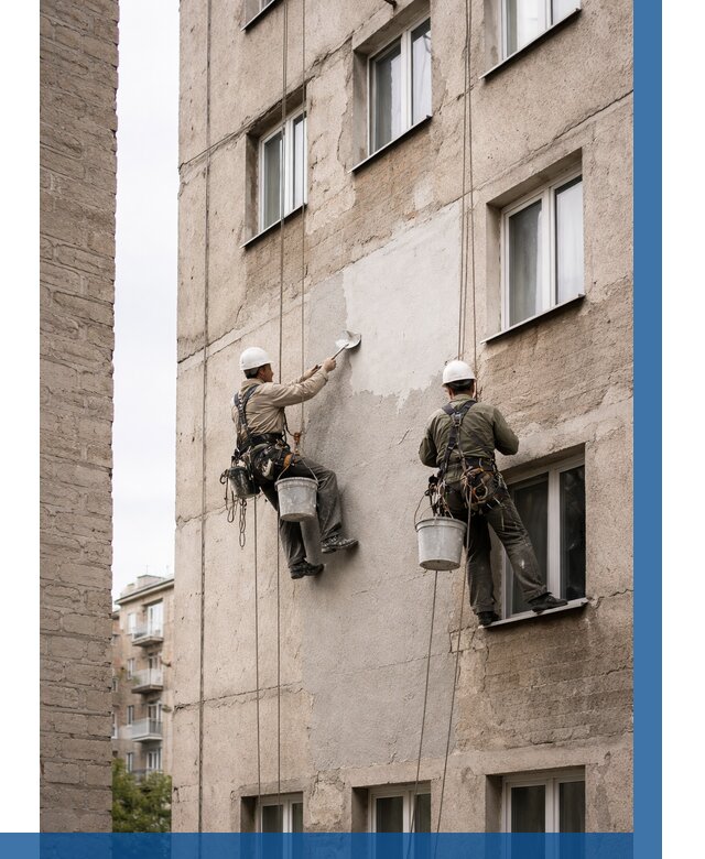 Косметический ремонт фасада в Симферополе от 1143 р. | ВЫСОТНИК-Сим