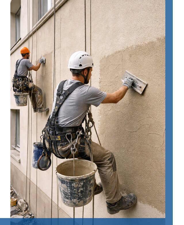 Декоративная штукатурка фасада в Симферополе от 1246 р. | ВЫСОТНИК-Сим