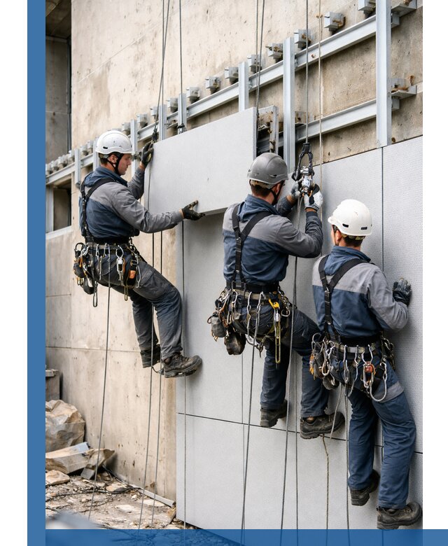 Монтаж вентилируемого фасада в Симферополе под ключ с гарантией качества