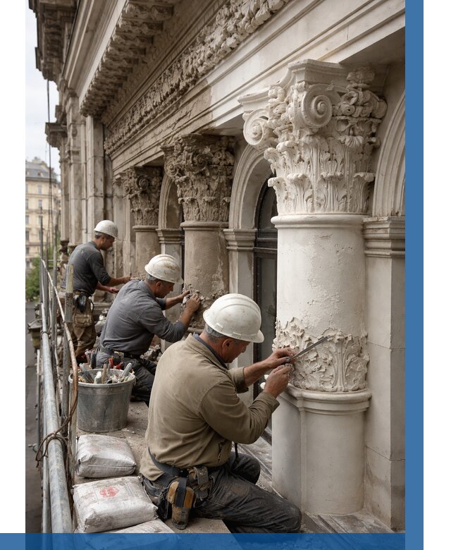 Реставрация фасадной лепнины в Симферополе от 2597 р. | ВЫСОТНИК-Сим