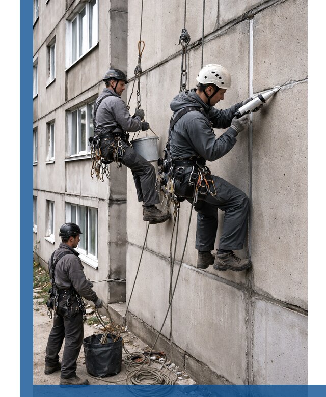 Герметизация межпанельных швов в Симферополе с гарантией герметичности