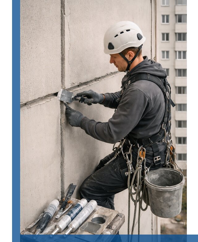 Ремонт межпанельных швов в Симферополе герметизация и восстановление