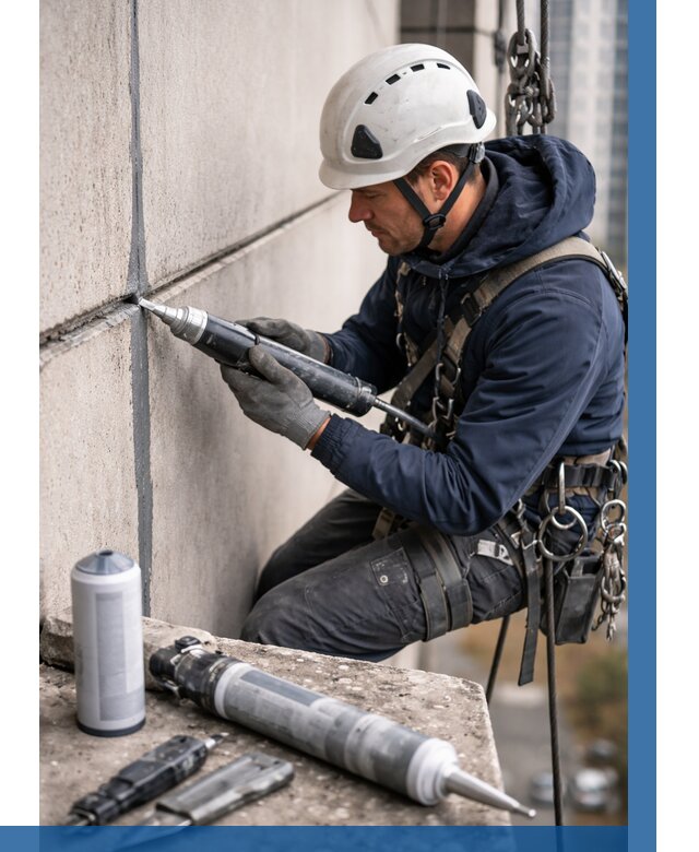 Вторичная герметизация швов в Симферополе от 467 р. | ВЫСОТНИК-Сим