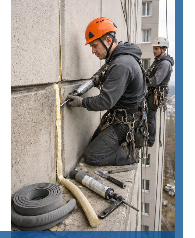 Теплый шов межпанельные швы в Симферополе от 727 р. | ВЫСОТНИК-Сим