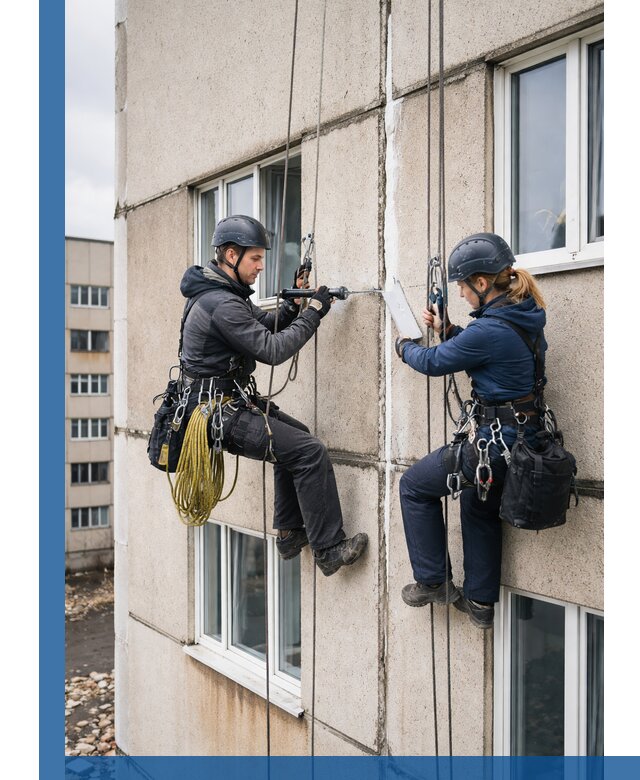 Герметизация межпанельных швов тёплым швом в Симферополе