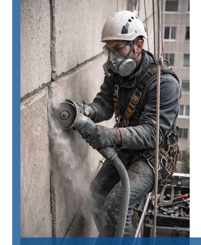 Штробление межпанельных швов в Симферополе качественно и быстро