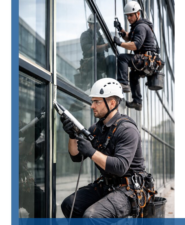 Герметизация витражных швов в Симферополе для зданий и фасадов