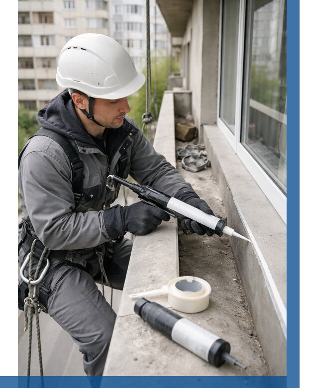 Герметизация швов лоджии в Симферополе от 4674 р. | ВЫСОТНИК-Сим