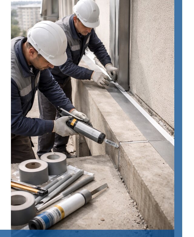 Герметизация примыкания балкона в Симферополе от 4674 р. | ВЫСОТНИК-Сим