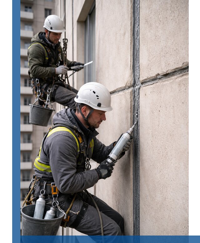 Герметизация деформационных швов фасада в Симферополе качественно