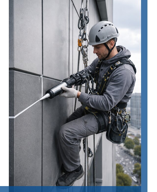 Герметизация стыков фасадных панелей в Симферополе от 6752 р.| ВЫСОТНИК-Сим