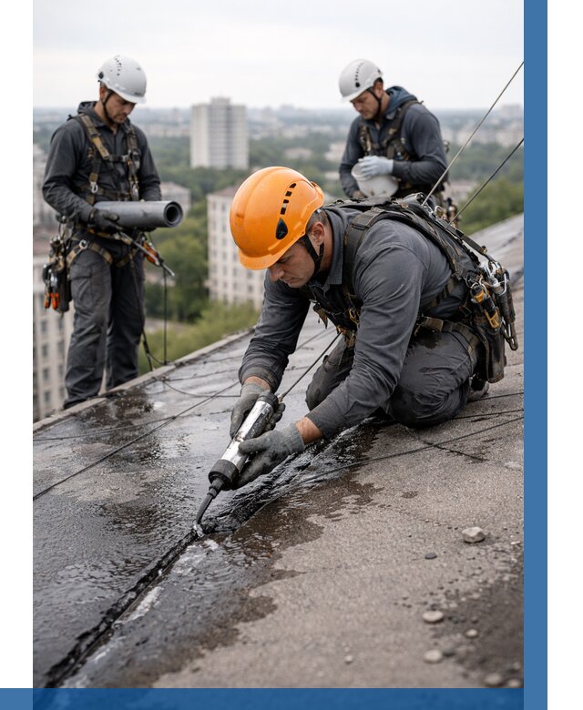 Устранение протечек кровли в Симферополе от 12464 р. | ВЫСОТНИК-Сим