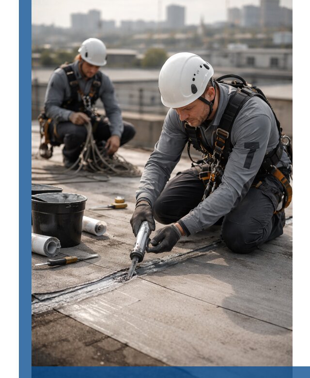 Аварийное и капитальное устранение протечек кровли в Симферополе