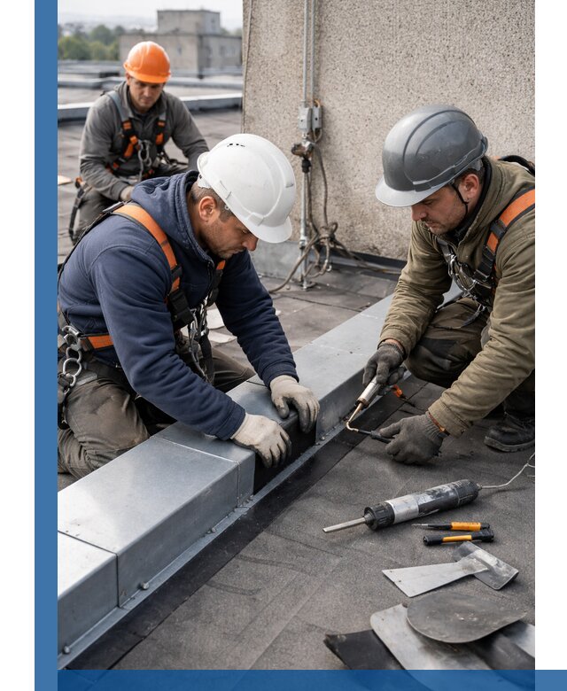 Ремонт кровельных примыканий в Симферополе профессионально