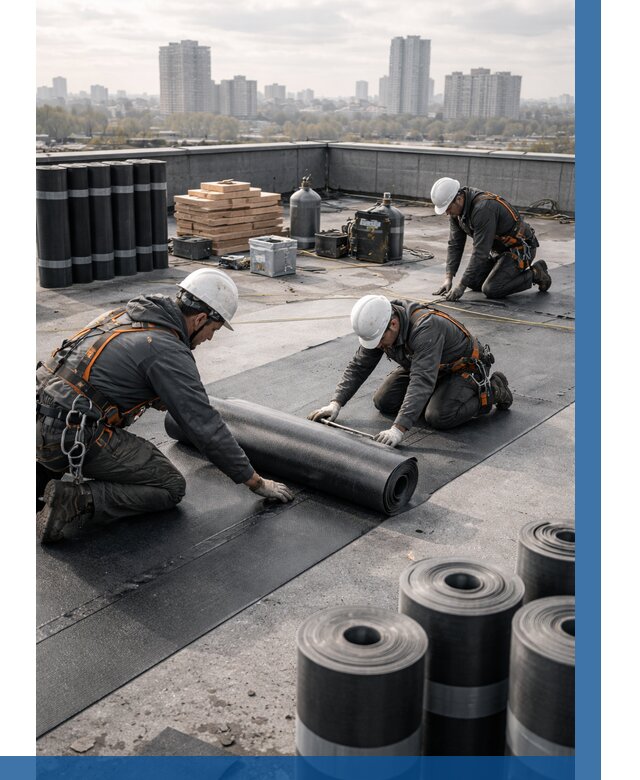 Монтаж мягкой кровли под ключ в Симферополе от 467 р. | ВЫСОТНИК-Сим