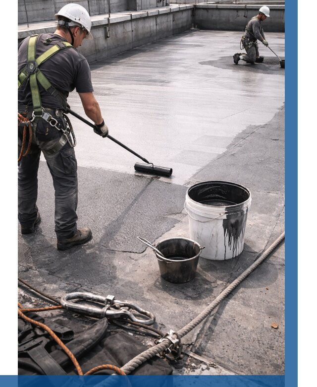 Гидроизоляция кровли жидкой резиной в Симферополе от 519 р. | ВЫСОТНИК-Сим