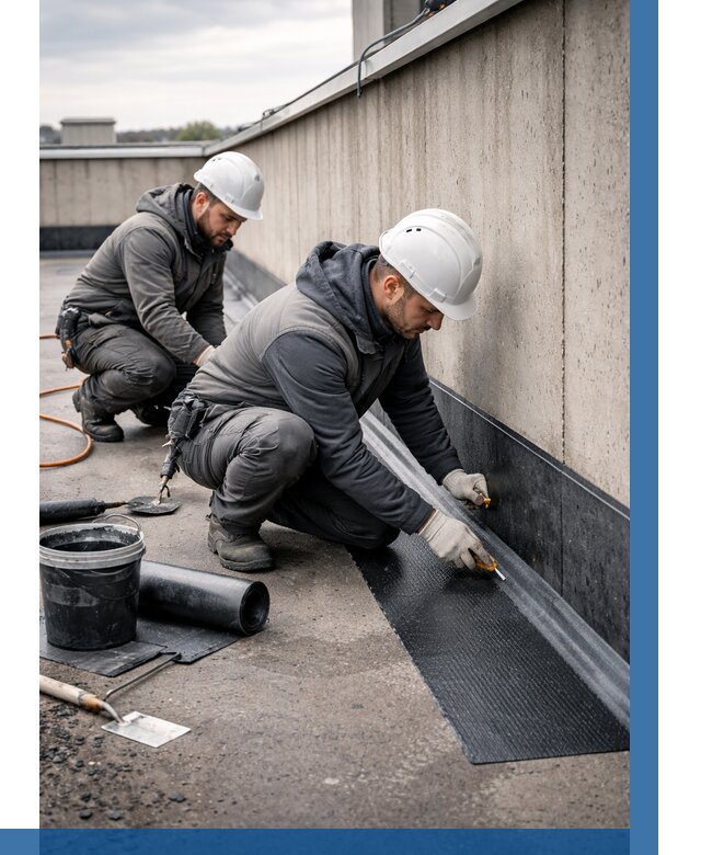 Гидроизоляция примыканий на кровле в Симферополе от 935 р. | ВЫСОТНИК-Сим