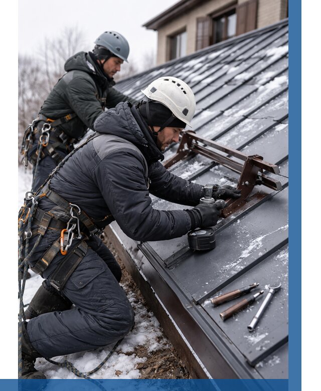 Монтаж снегозадержателей в Симферополе от 467 р. | ВЫСОТНИК-Сим