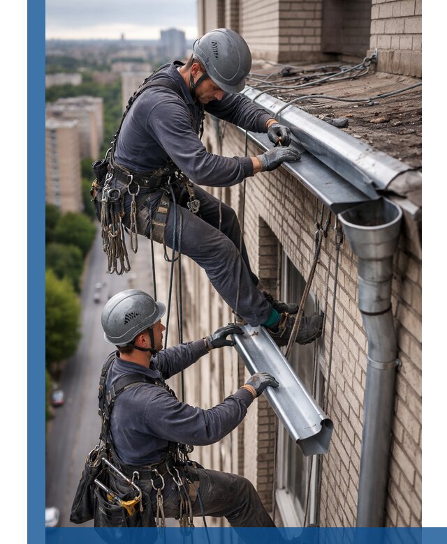 Ремонт водосточных желобов в Симферополе, быстро и качественно