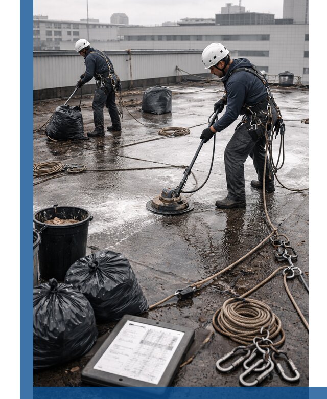 Плановая очистка кровли по графику в Симферополе для безопасности