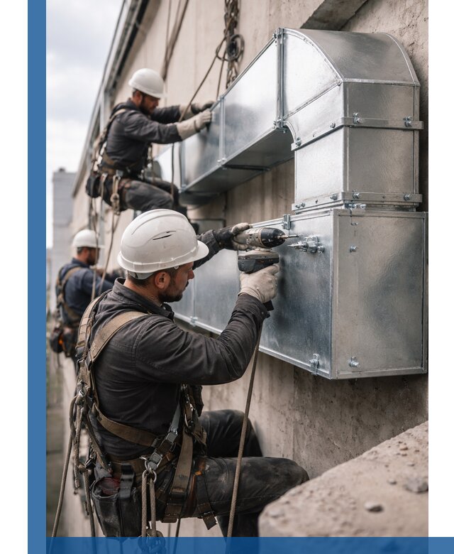 Профессиональный монтаж вентиляционных коробов в Симферополе под ключ