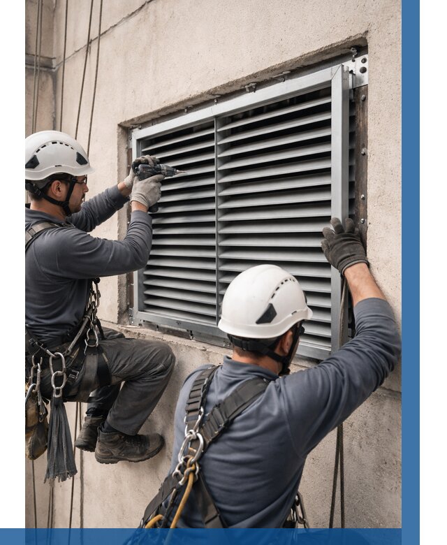 Монтаж вентиляционных решеток в Симферополе от 4674 р. | ВЫСОТНИК-Сим