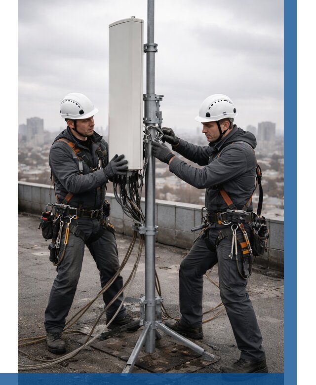 Монтаж антенн связи на крыше в Симферополе от 8829 р. | ВЫСОТНИК-Сим