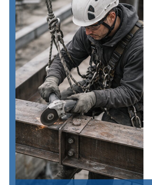 Резка металла на высоте в Симферополе для зданий и конструкций