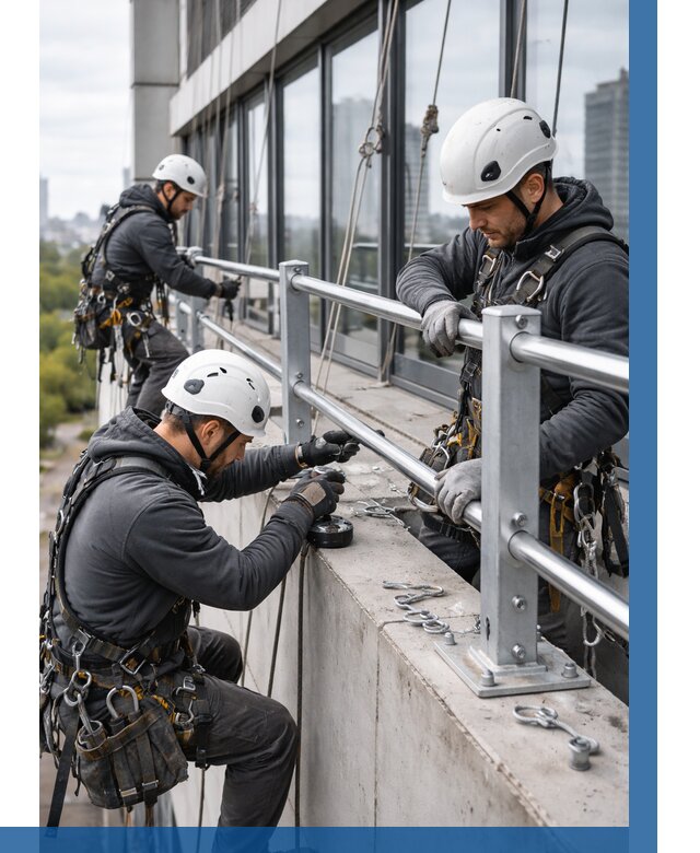 Монтаж ограждений на высоте в Симферополе, от 1246 р. | ВЫСОТНИК-Сим
