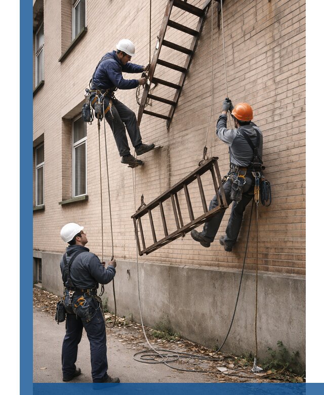 Демонтаж пожарной лестницы в Симферополе быстро и безопасно