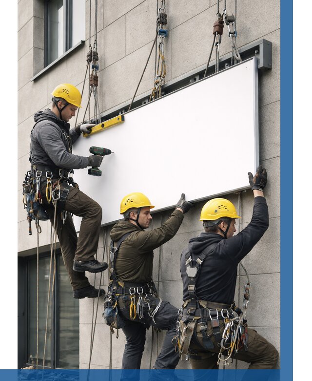 Монтаж рекламной вывески в Симферополе от 8310 р. | ВЫСОТНИК-Сим