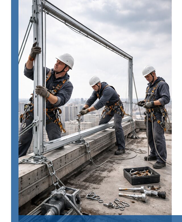 Монтаж крышных рекламных конструкций под ключ в Симферополе