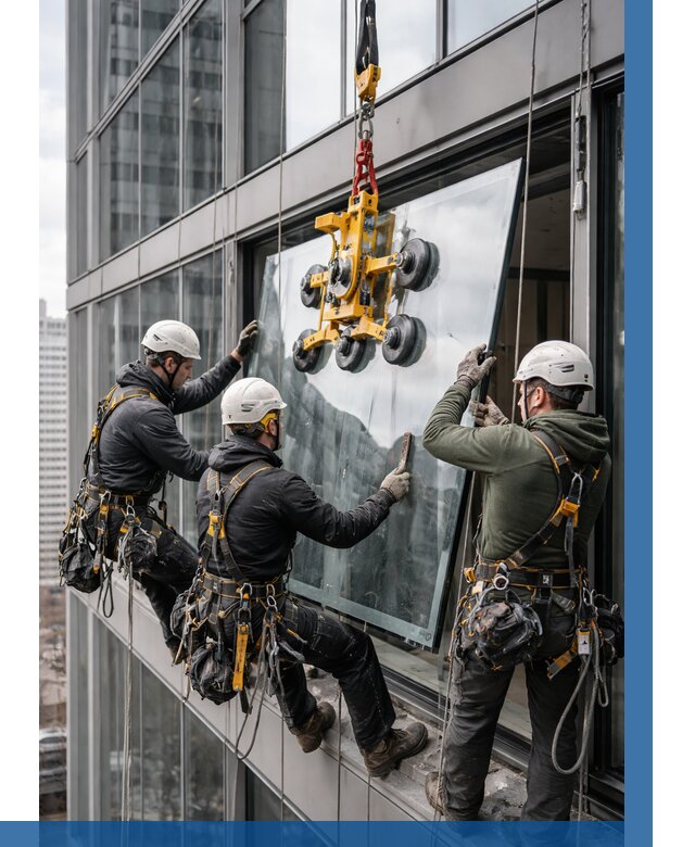 Фасадное остекление зданий под ключ в Симферополе от 10387 р. | ВЫСОТНИК-Сим