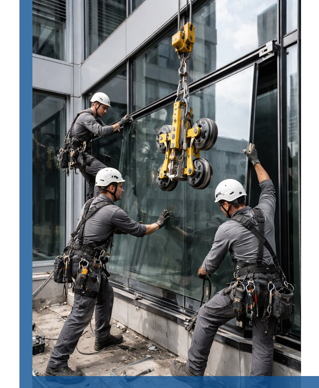 Структурное остекление фасадов в Симферополе монтаж и обслуживание