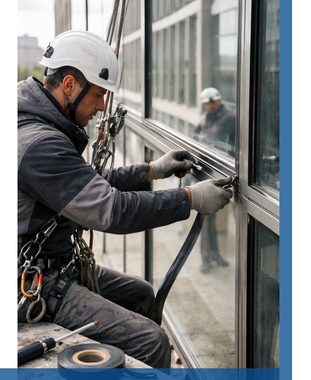 Ремонт витражных конструкций в Симферополе от 3635 р. | ВЫСОТНИК-Сим