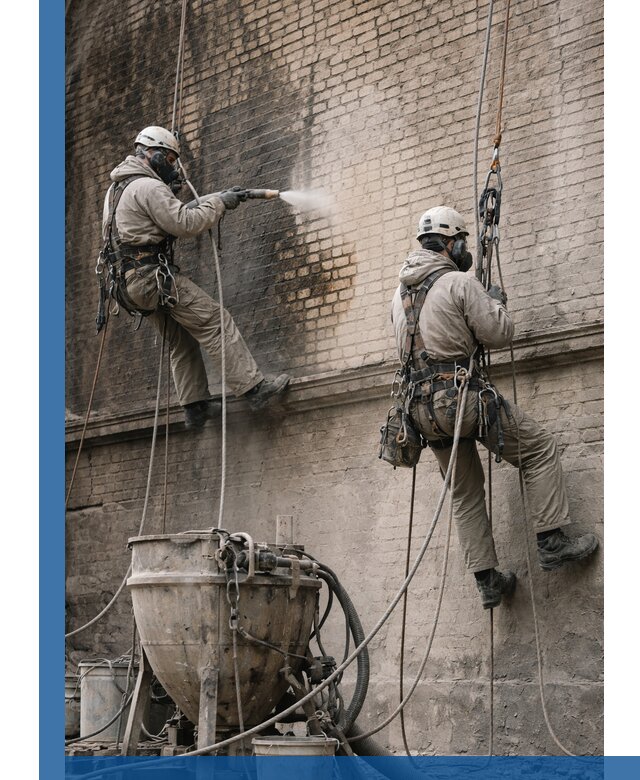 Пескоструйная очистка фасадов в Симферополе профессионально