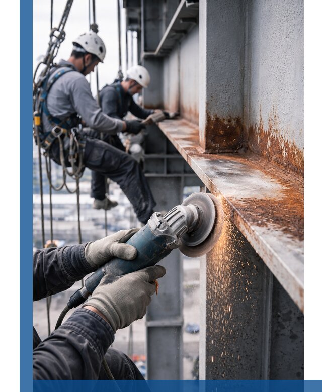 Зачистка металла от ржавчины и подготовка поверхностей в Симферополе