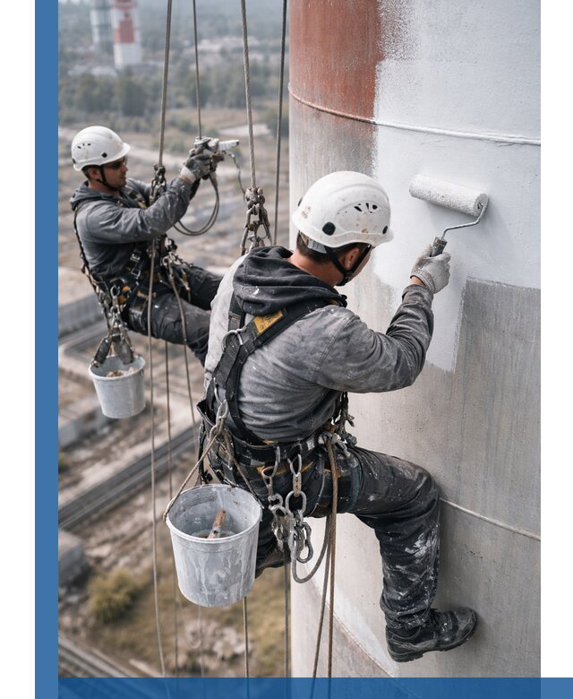 Покраска дымовых труб в Симферополе: антикоррозийная защита и восстановление