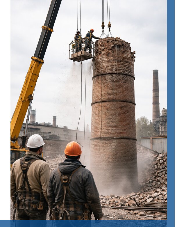 Демонтаж дымовой трубы в Симферополе от 93483 р. | ВЫСОТНИК-Сим, смета