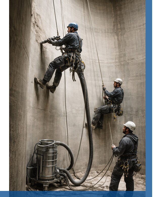 Зачистка силосов в Симферополе от 4674 р. Договор и смета ВЫСОТНИК-Сим