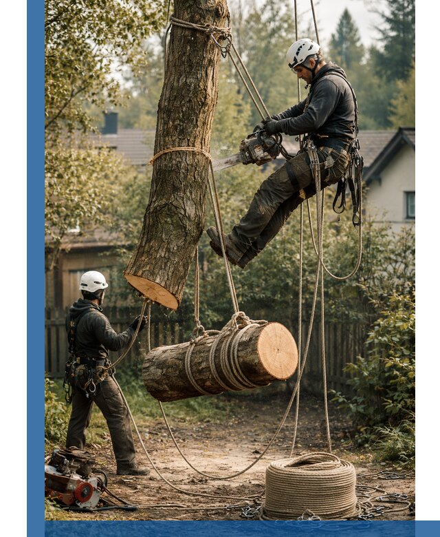 Валка деревьев частями в Симферополе, безопасно и аккуратно