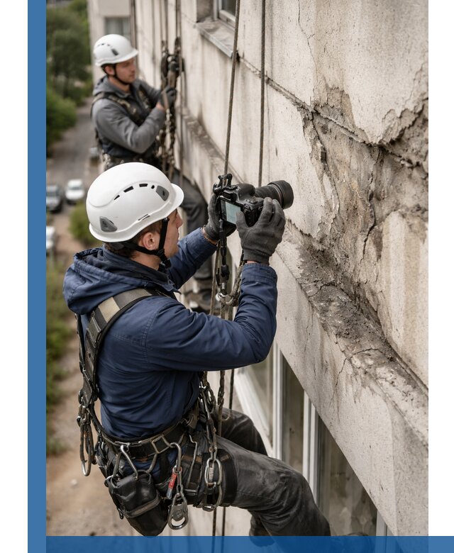 Фотофиксация дефектов фасада с высотной съемкой в Симферополе