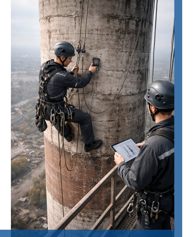 Обследование дымовой трубы в Симферополе от 8310 р. | ВЫСОТНИК-Сим