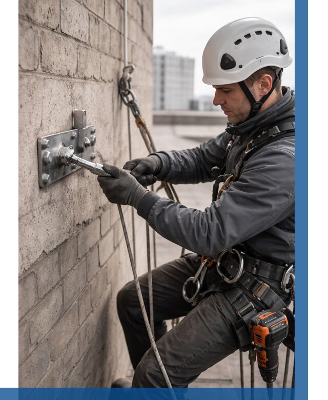 Установка анкерных точек в Симферополе от 3635 р. | ВЫСОТНИК-Сим